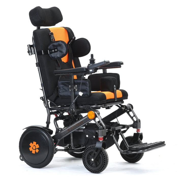 Bangeran Pegasus Upgraded Pediatric Power Wheelchair with Headrest - 265 lb Capacity