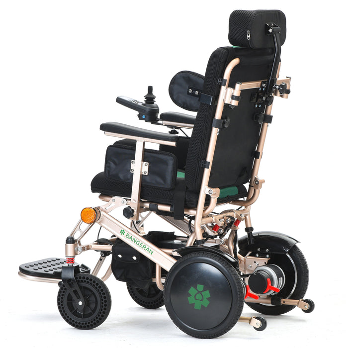Bangeran Pegasus Upgraded Pediatric Power Wheelchair with Headrest - 265 lb Capacity