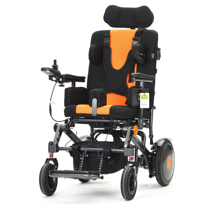 Bangeran Pegasus Upgraded Pediatric Power Wheelchair with Headrest - 265 lb Capacity