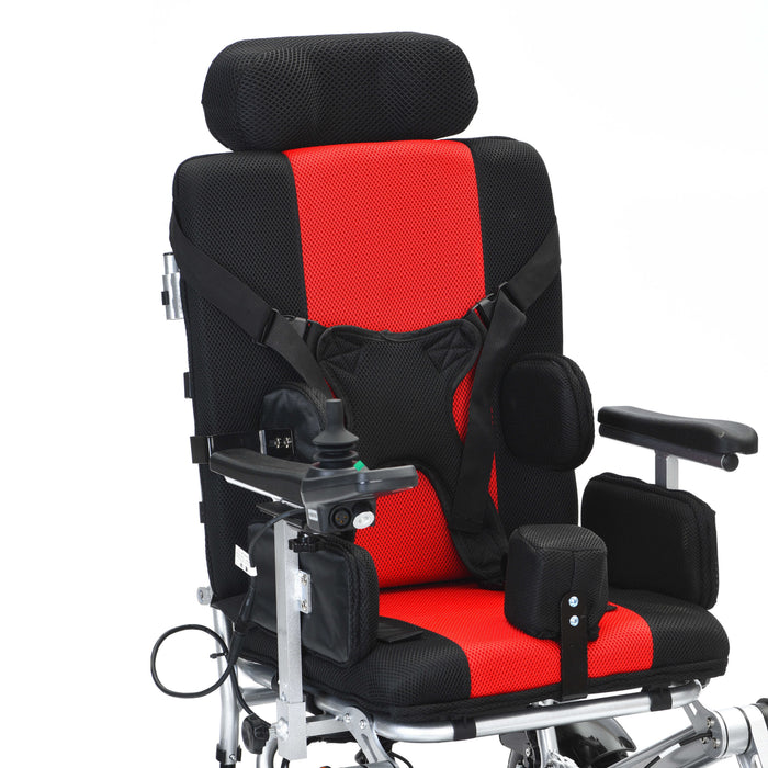 Bangeran Pegasus Upgraded Pediatric Power Wheelchair with Headrest - 265 lb Capacity