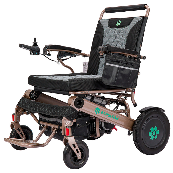 Bangeran Mammoth EX Auto Fold Heavy Duty Power Wheelchair - 500 lb Capacity