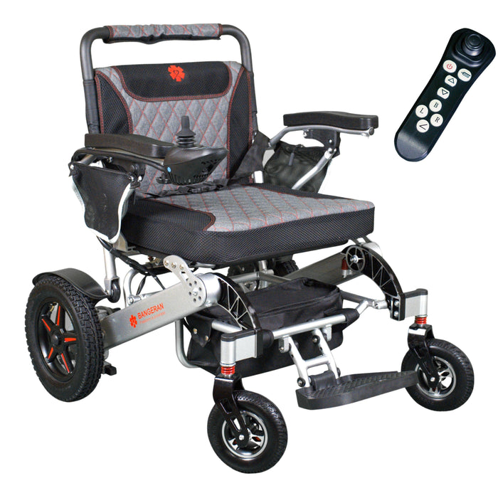 Bangeran Mammoth Ergonomic All-Terrain Folding Power Wheelchair - 300 lb Capacity