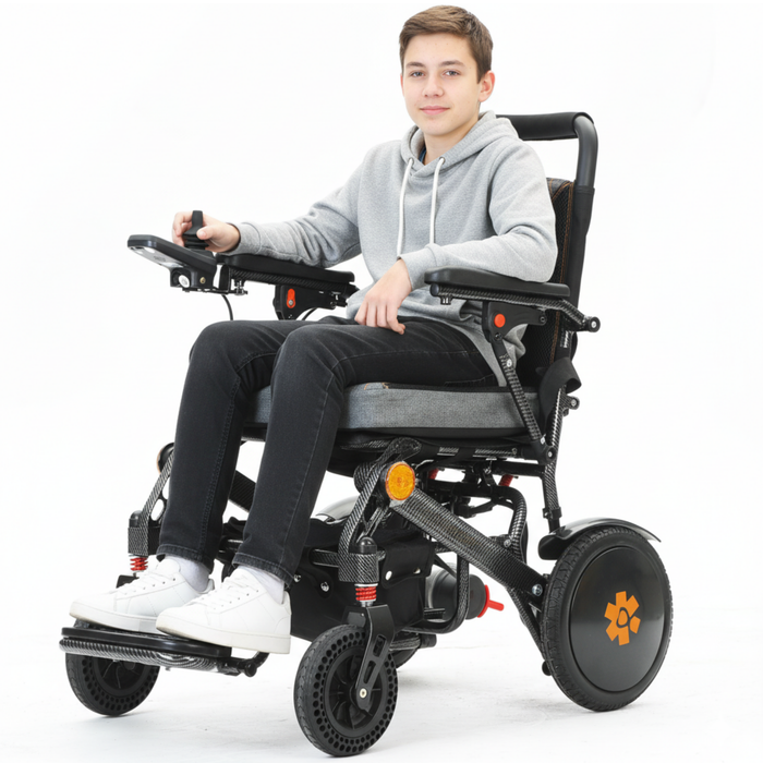 Bangeran Pegasus Lightweight Pediatric Power Wheelchair - 45 lbs, 265 lb Capacity