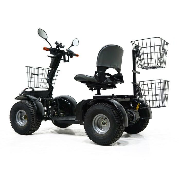 Green Transporter Cheeta Ninja All-Terrain Mobility Scooter with Swivel Seat - 500 lb Capacity