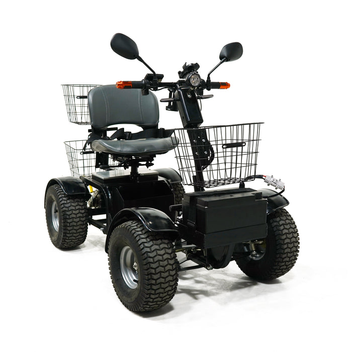 Green Transporter Cheeta Ninja All-Terrain Mobility Scooter with Swivel Seat - 500 lb Capacity