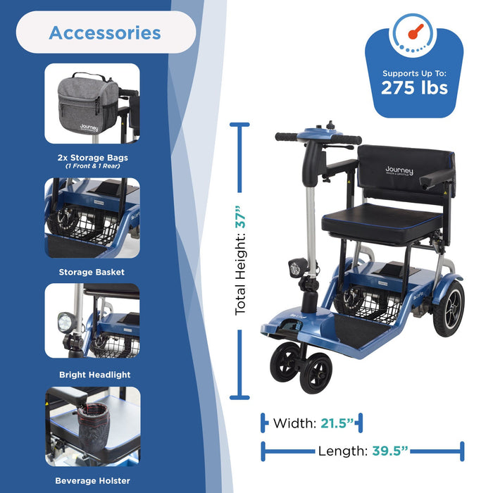 Journey So Lite Folding Travel Mobility Scooter - image 4