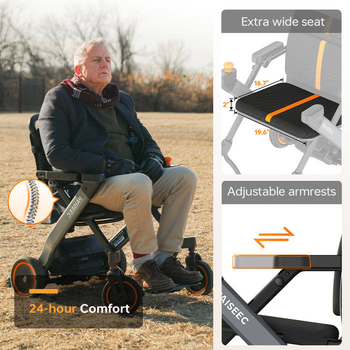 Paiseec W1 power wheelchair - view 6