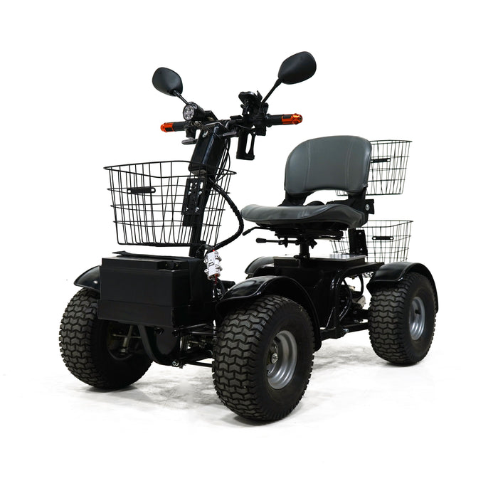 Green Transporter Cheeta Ninja All-Terrain Mobility Scooter with Swivel Seat - 500 lb Capacity